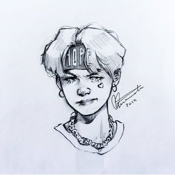 BTS Чимин эскиз
