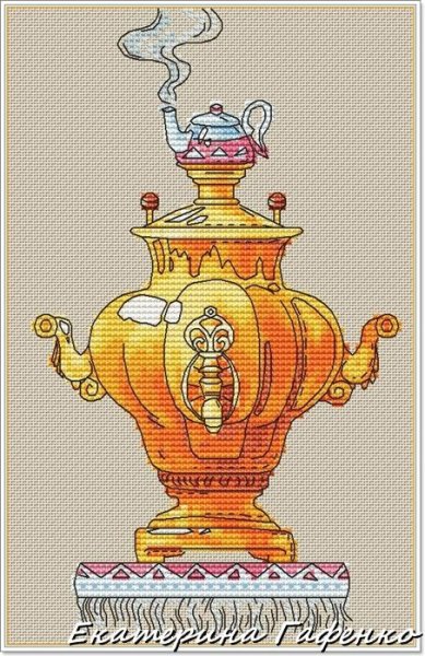 Тульский самовар вектор