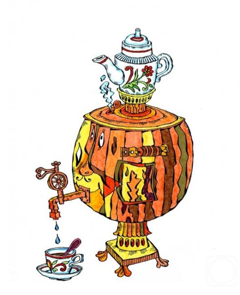 Стилизованный самовар