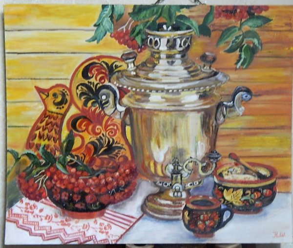Тульский самовар натюрморт