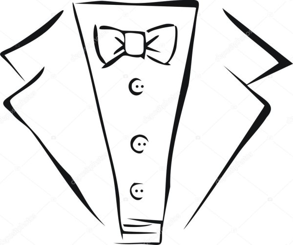 Трафарет смокинга