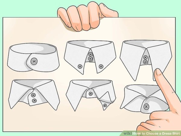 Референсы воротника рубашки