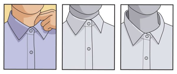 Воротник рубашки референс