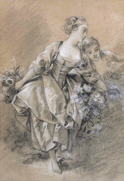 Гравюра Мольер Франсуа Буше