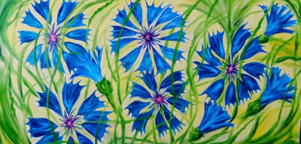 Витраж Василек