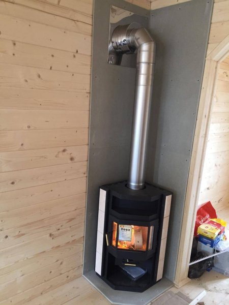 Печь-камин "Нева угловая Призматик"