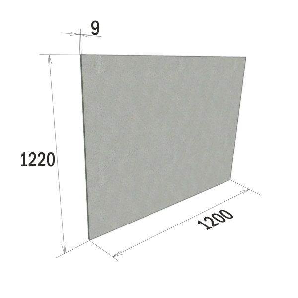 Плита фиброцементная ЛТМ ФЛАММА 1200х610х9мм