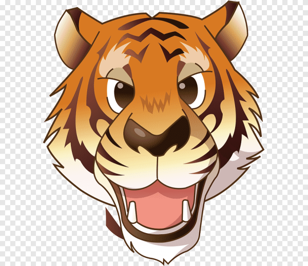 Голова мультяшного тигра