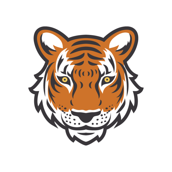Лицо тигра вектор