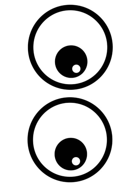 Глаза раскраска для детей