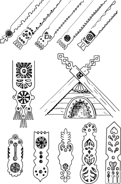 Резьба по дереву причелина