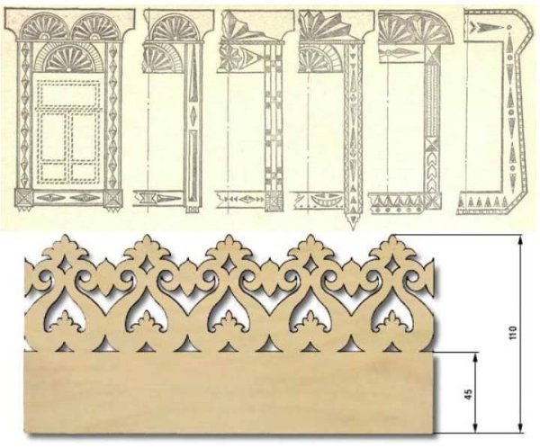Наличники резные для архикад