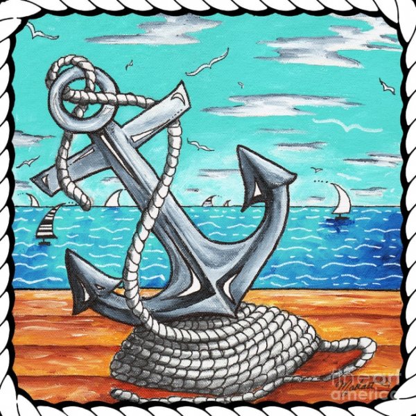 Якорь рисунок