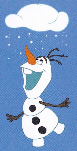 Олаф Снеговик рисунок