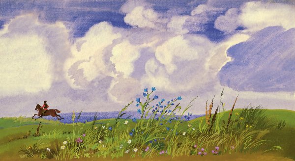 Степь рисунок