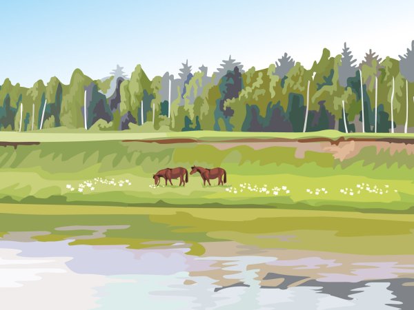 Природа иллюстрация