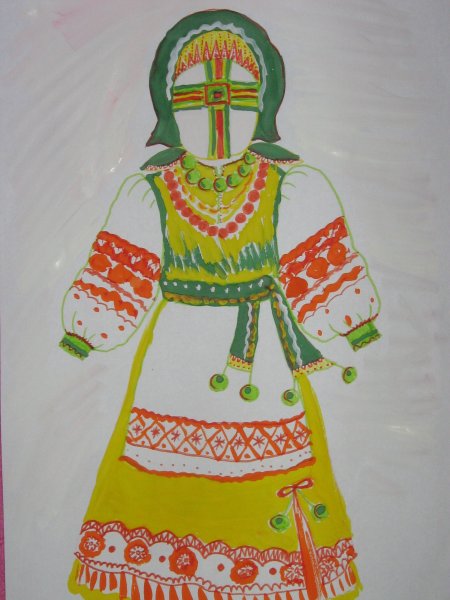 Рисование куклы-Берегини