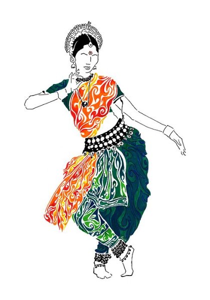 Рисунок люди в традиционных нарядах