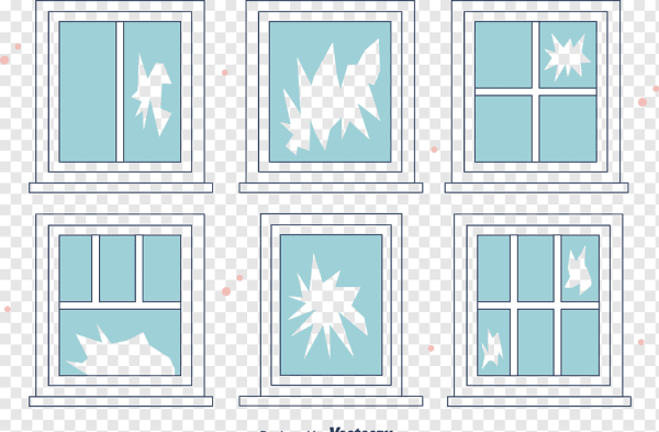 Рисунок разбитого окна