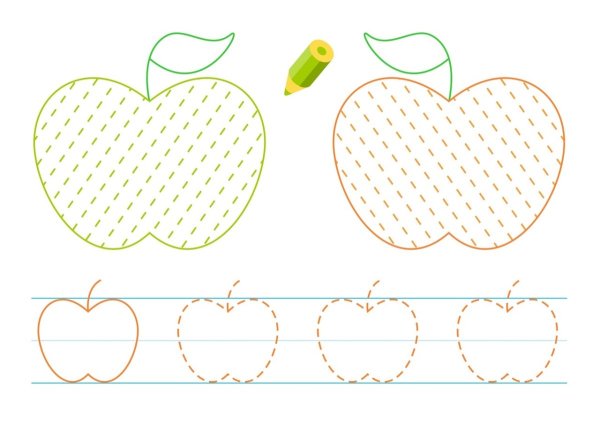 Графомоторика для детей 3-4 лет