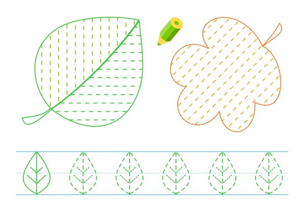 Графомоторика штриховка