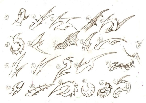 Рога дракона референс