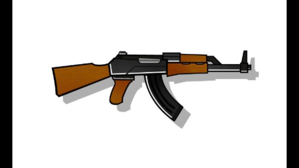 Автомат Калашникова рисунок