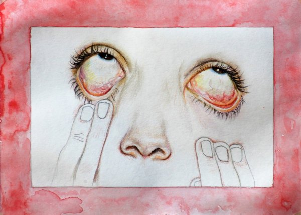 Закатить глаза рисунок