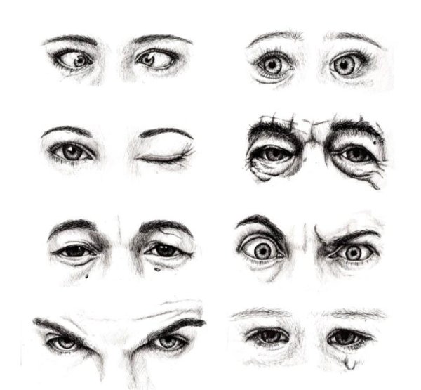 Глаза с разными эмоциями