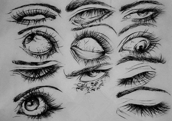 Глаза скетч