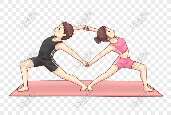 Парная йога для детей рисунки