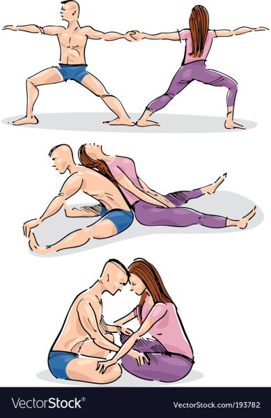 Парные упражнения на растяжку