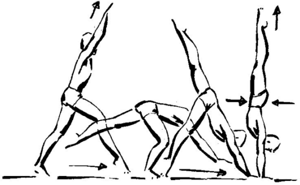 Стойка на руках техника выполнения