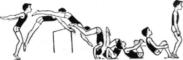 Техника выполнения длинного кувырка с разбега