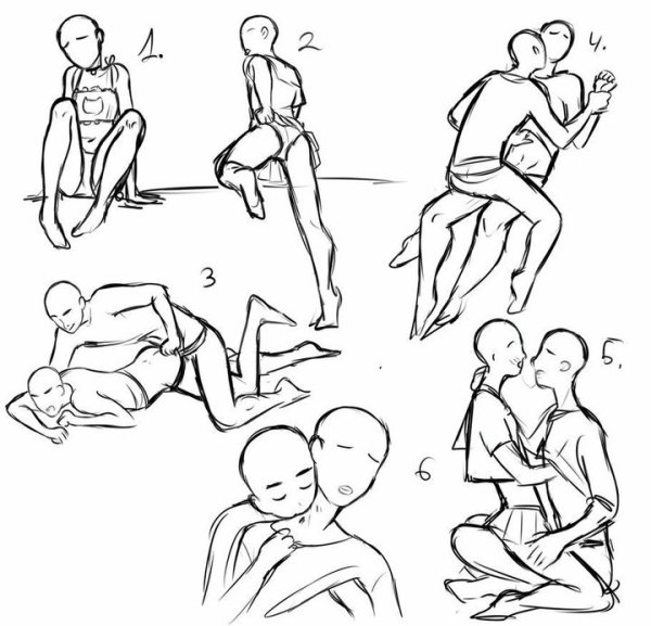 Лежачие позы для рисования