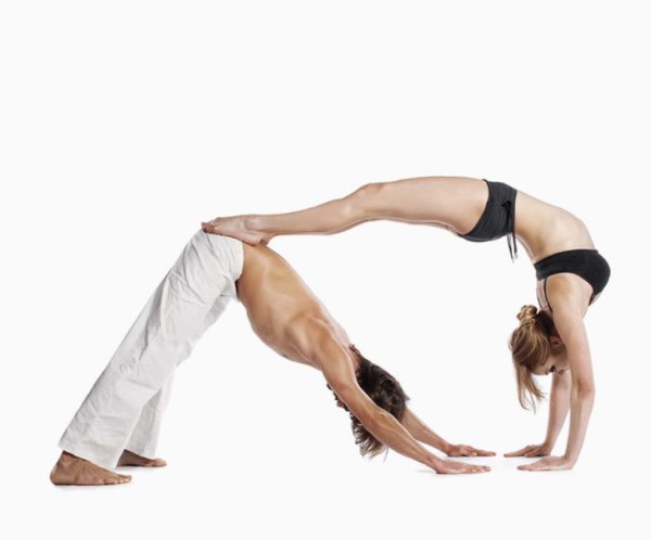 Ёга для начинающих для 2 человек