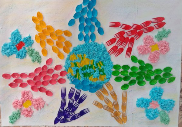 Коллективная поделка с детьми