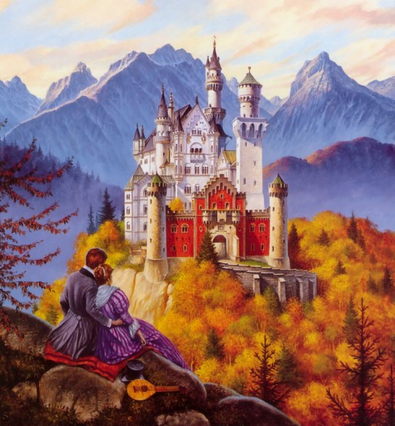 Картины Гитлера Нойшванштайн