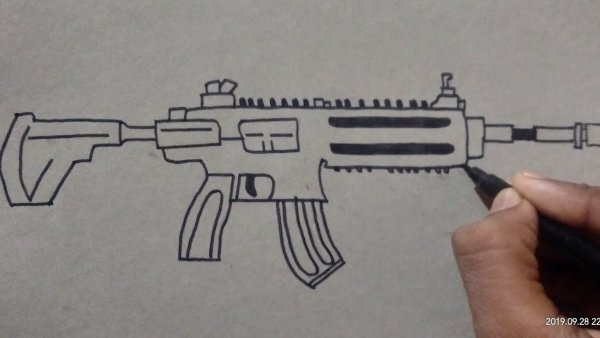 Рисунок м416 из ПУБГ