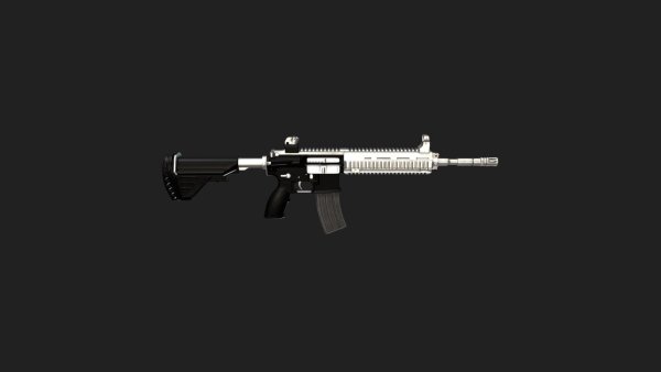 M416 Silver Plate