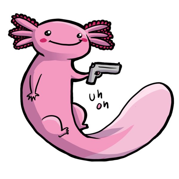 Аксолотль Лотти Стикеры