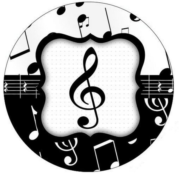 Музыкальный ключ в круге