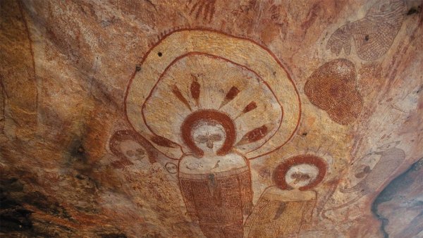 Наскальная живопись Майя