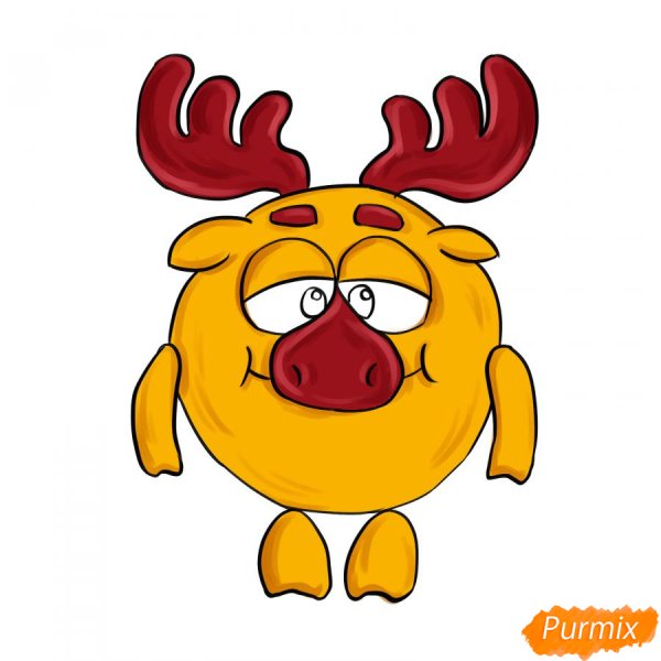 Рисунок Лосяша из смешариков