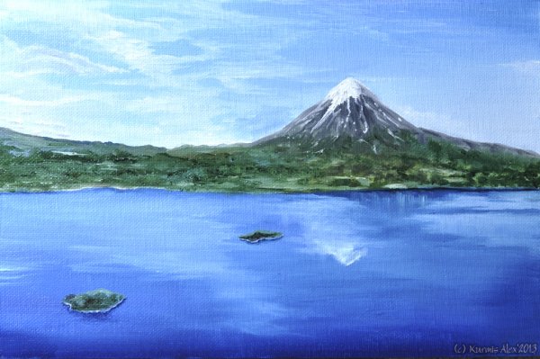 Живопись вулканы Камчатки
