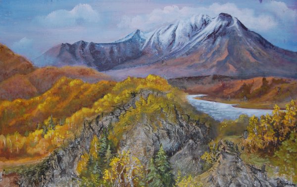 Картины художников пейзажистов Камчатки Ключевская