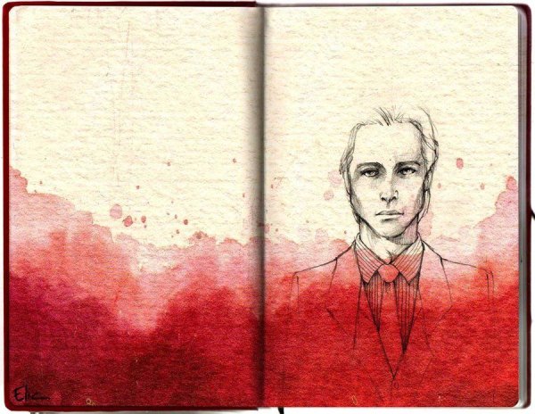 Патрик Бэйтман рисунок