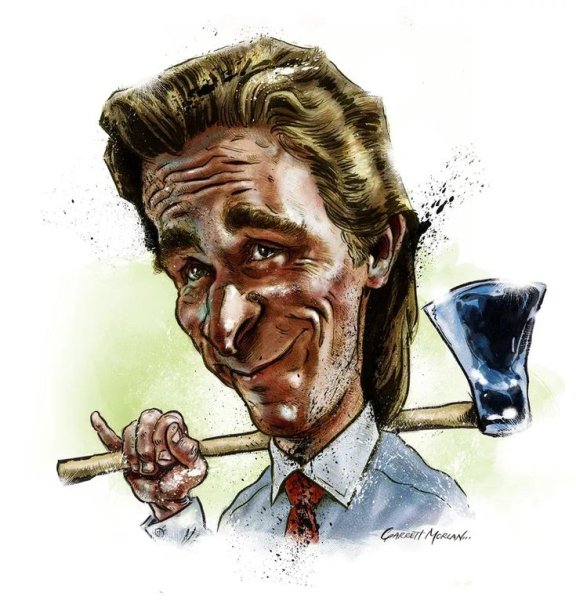 Кристиан Бейл американский психопат арт