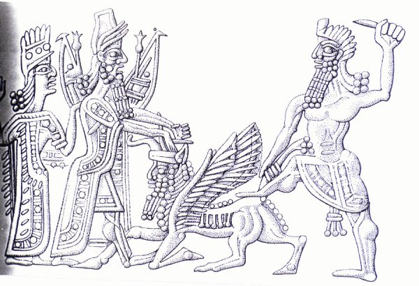 Гильгамеш и Энкиду шумеры