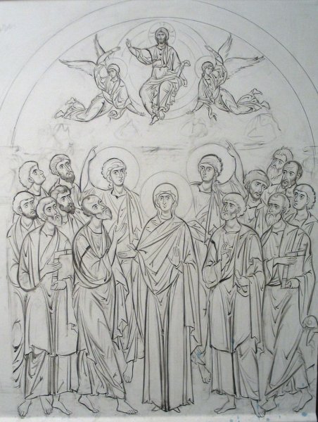 Троица Рублева прорись